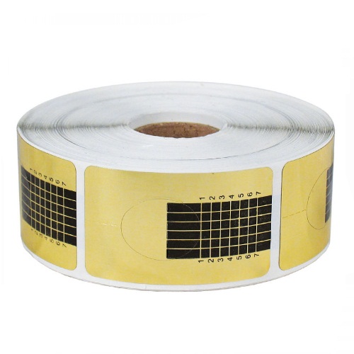 Форма для наращивания ногтей средняя золото, 500 шт