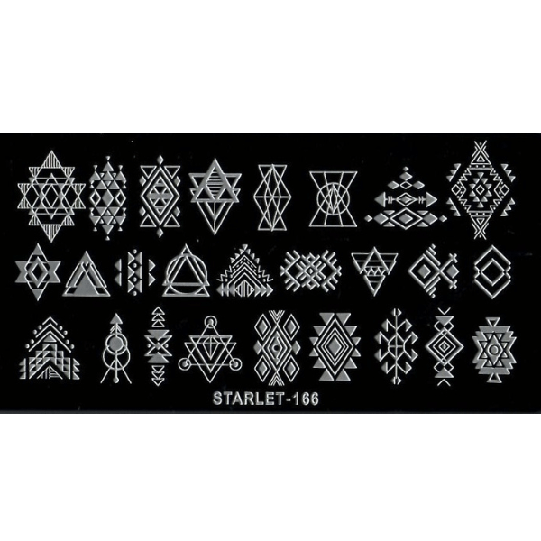 Пластина для стемпинга Starlet (старлет) № 166