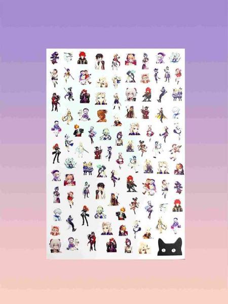 Слайдер для дизайна ногтей Анимэ