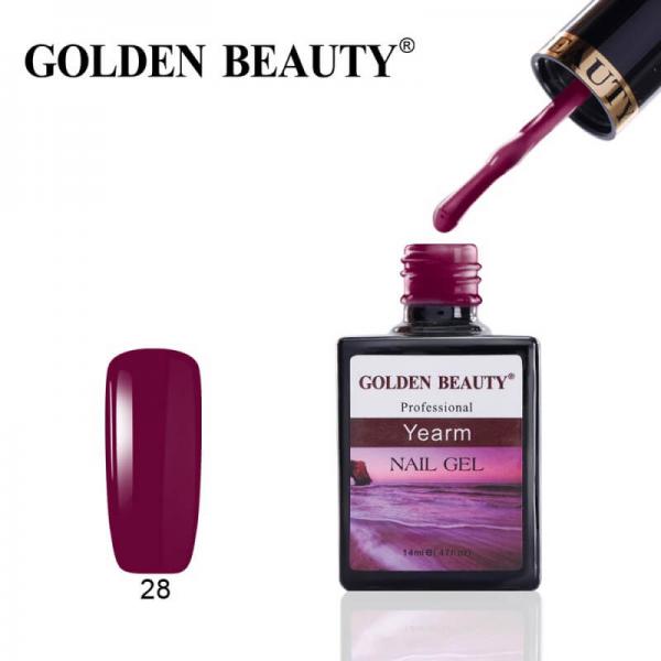 Гель-лак Golden Beauty (Голден Бьюти) 28 Yearm, 14 мл