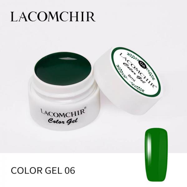 LACOMCHIR Гель-краска, зеленый № 6, 5 мл