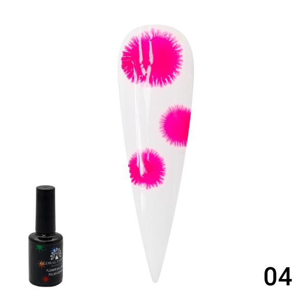 Гель-лак Global Fashion (Глобал Фэшн) Flowers 04, 8 мл