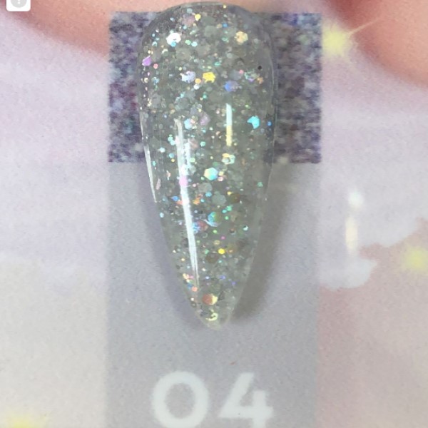 Полигель Global Fashion (Глобал Фэшн) Fast Extension Gel с глиттером 004, 30 мл