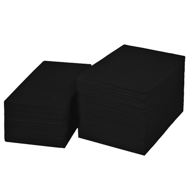 Полотенце 45*90см, спанлейс, соты, 50г/м2, Черный, 50шт