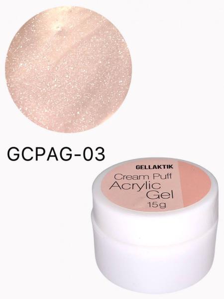 Gellaktik (Геллактик) CREAM PUFF ACRYLIC GEL №03,15гр