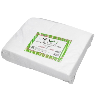 ИГРОbeauty Cалфетка 20*30см, спанлейс, соты, 50г/м2, Белый, 100шт