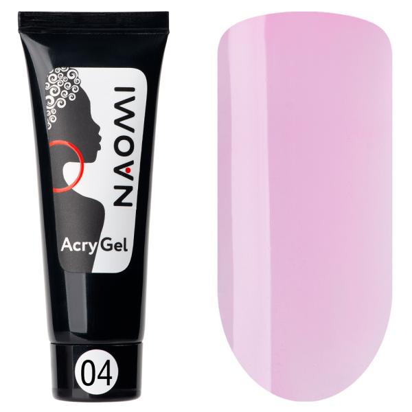 Полигель Naomi AcryGel 04 Прозрачно-розовый, 15гр