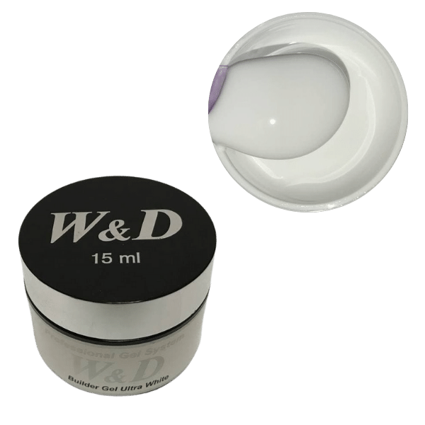 Моделирующий гель W&D Builder Gel Ultrawhite (сырьё Keystone), 15 мл