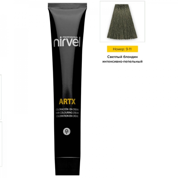 Nirvel (Нирвел) перманентный краситель для волос ArtX 9-11, 100мл