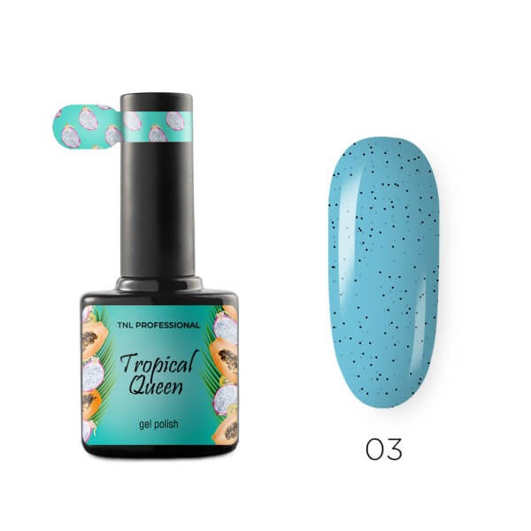 Гель-лак TNL (тнл) Tropical queen 003 Голубая малина, 10 мл