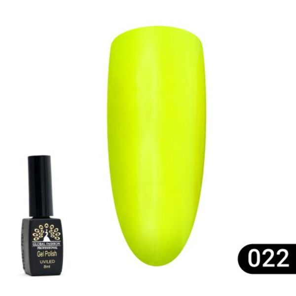 Гель-лак Global Fashion (Глобал Фэшн) Summer Light 022, 8 мл