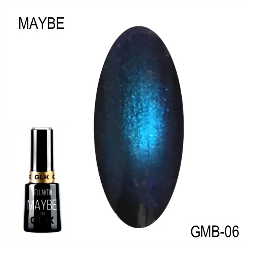 Гель-лак Gellaktik (Геллактик) магнитный 5D Maybe GMB 06, 12 мл