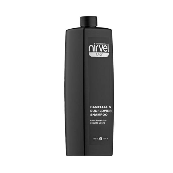 Nirvel (Нирвел) для окрашенных волос Shampoo Color Protection Camellia & Sunflower, 1000 мл