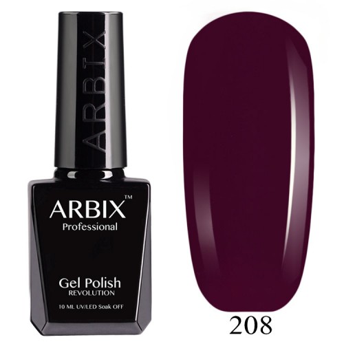Гель-лак Arbix (Арбикс) № 208 Гранатовый Сок, 10 мл