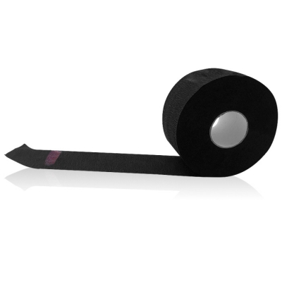 ИГРОbeauty Воротнички бумажные одноразовые, синяя липучки, Черный, 5 рулонов по 100 шт