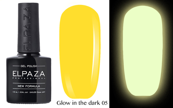 Гель-лак Elpaza (Эльпаза) Glow in the Dark (светящийся в темноте) 005, 10 мл.