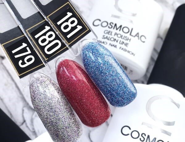 Гель-лак Cosmolac (Космолак) Glitter 181 Бермудский треугольник, 7,5 мл.