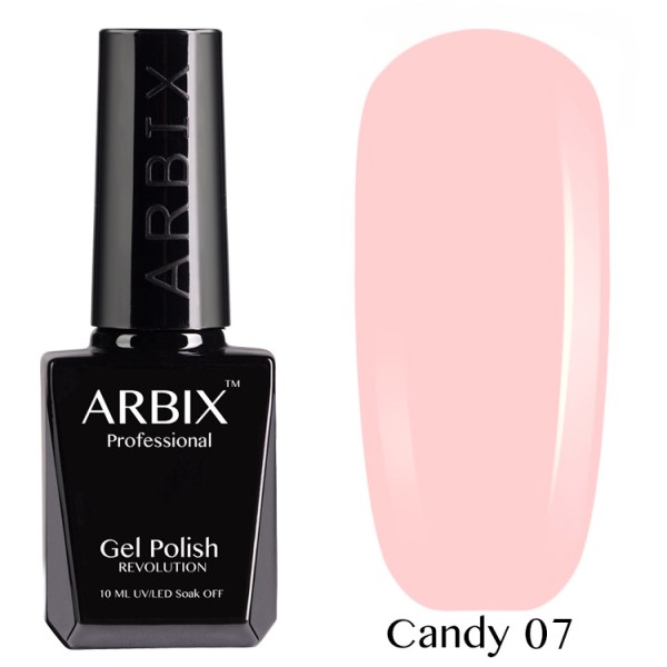 Гель-лак Arbix (Арбикс) Candy ласковый май № 007, 10 мл