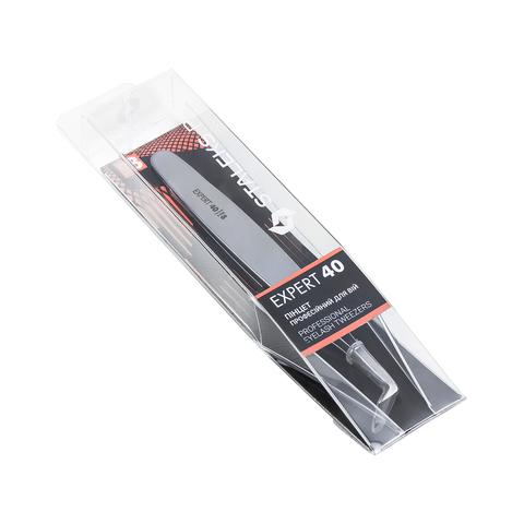 Staleks (Сталекс) Пинцет профессиональный для ресниц EXPERT 40 TYPE 8 (башмачок, 85'), TE-40/8