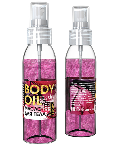 Сухое смягчающее масло для тела MILV Body Oil «Tutti frutti», 100 мл