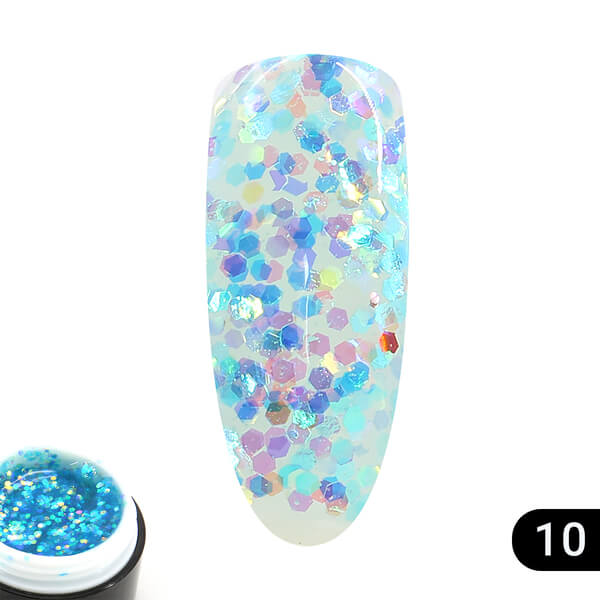 Global Fashion (Глобал Фэшн) Glitter Gel 10, 5 мл