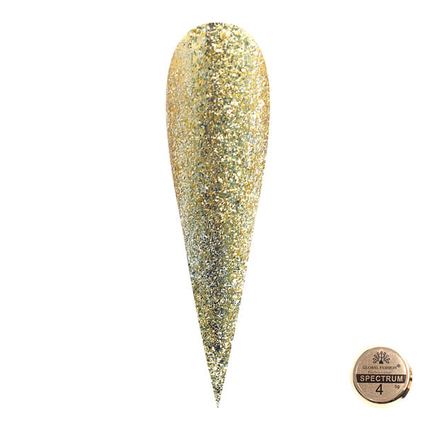 Global Fashion (Глобал Фэшн) гель-краска металлическая Spectrum 04, 5 мл