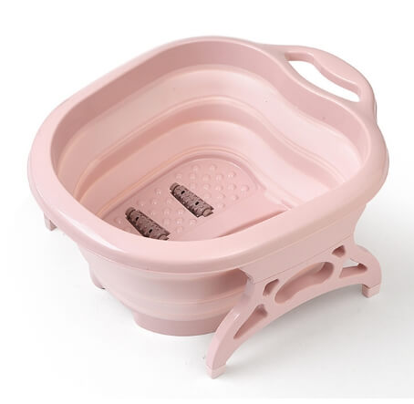 Ванна для педикюра складная, розовая
