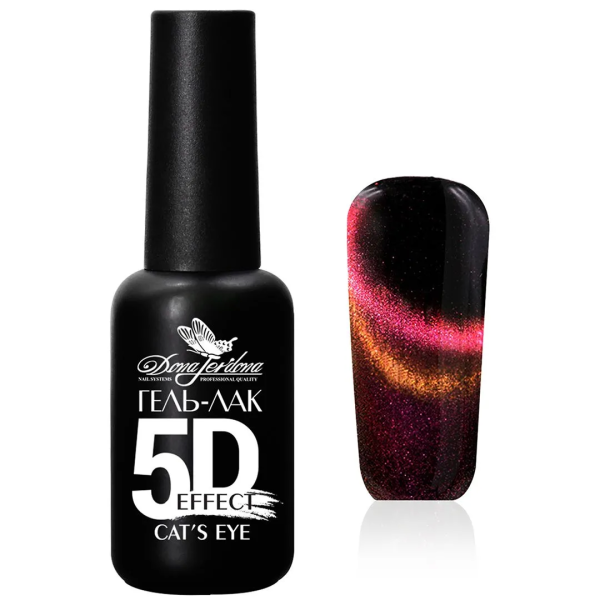 Гель-лак Dona Jerdona (Дона Жердона) 5D Cats Eye Лиловая тайна, 10 мл