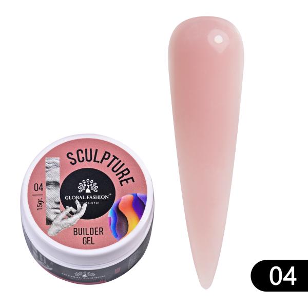 Скульптурный гель Global Fashion (Глобал Фэшн) Sculpture Builder Gel 04, 15 гр