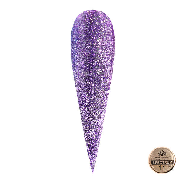 Global Fashion (Глобал Фэшн) гель-краска металлическая Spectrum 11, 5 мл