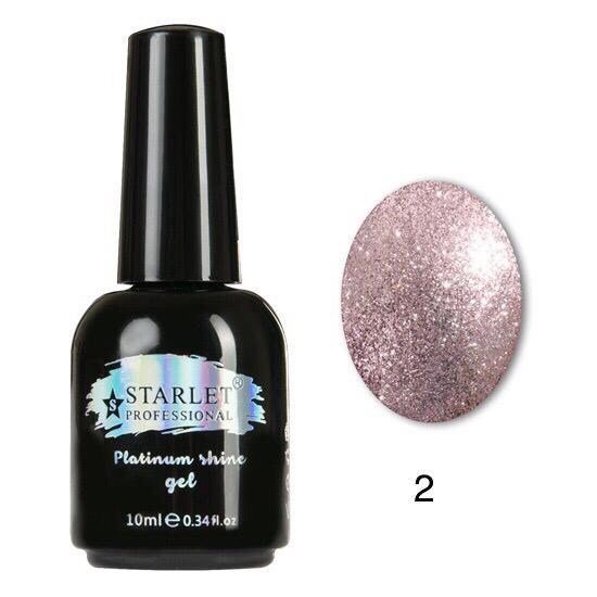 Гель-лак STARLET Professional (Старлет) Platinum Shine Gel 002, 10 мл