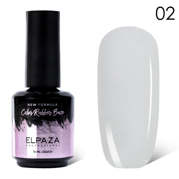 Каучуковая база Elpaza (Эльпаза) Color Rubber Base 02, 15 мл