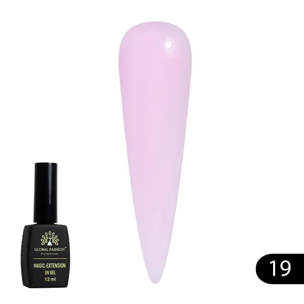 Гель для наращивания ногтей Global Fashion (Глобал Фэшн) Magic-Extension 019, 12 мл