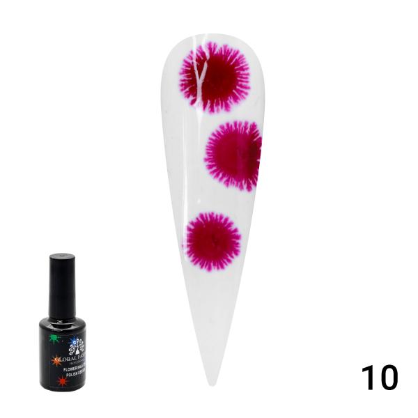 Гель-лак Global Fashion (Глобал Фэшн) Flowers 10, 8 мл