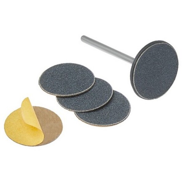 Staleks (Сталекс) Диск педикюрный пластиковый удлиненный PODODISC EXCLUSIVE M в комп. со сменным файлом 180 грит 5 шт