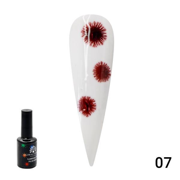 Гель-лак Global Fashion (Глобал Фэшн) Flowers 07, 8 мл