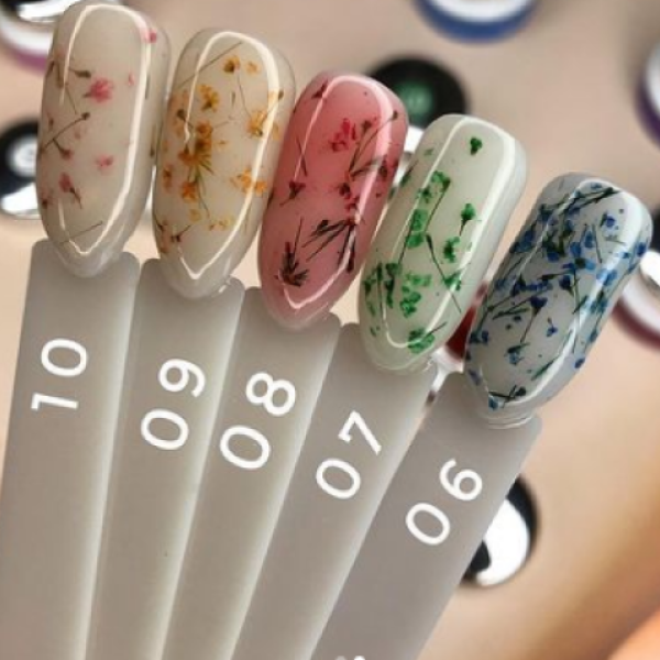 Гель-лак Strarlet (Старлет) Professional с сухоцветами Flower Mix 08, 5 мл