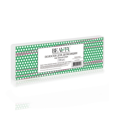 ИГРОbeauty Бумага в полосках, Белая 7,5*23 см, 100шт