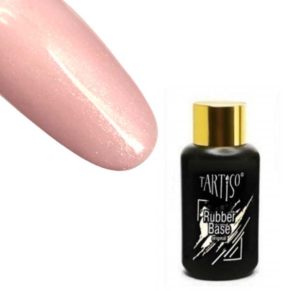 Каучуковая база Tartiso (Тартисо) SHIMMER PEACHPUFF RUBBER BASE, 50 мл