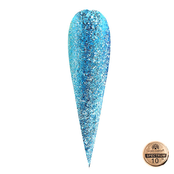 Global Fashion (Глобал Фэшн) гель-краска металлическая Spectrum 10, 5 мл