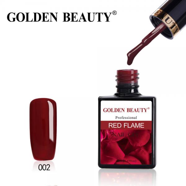 Гель-лак Golden Beauty (Голден Бьюти) Red Flame 02, 14 мл
