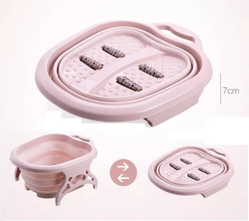 Ванна для педикюра складная, фиолетовая