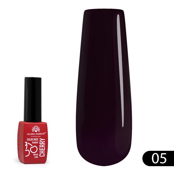 Каучуковая база Global Fashion (Глобал Фэшн) Color Cherry 05, 8 мл