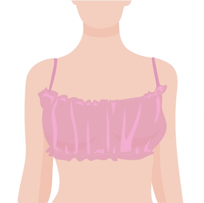 ИГРОbeauty Топик с открытой спиной из нетканного материала, на 2х резинках, бордовый, 10 шт