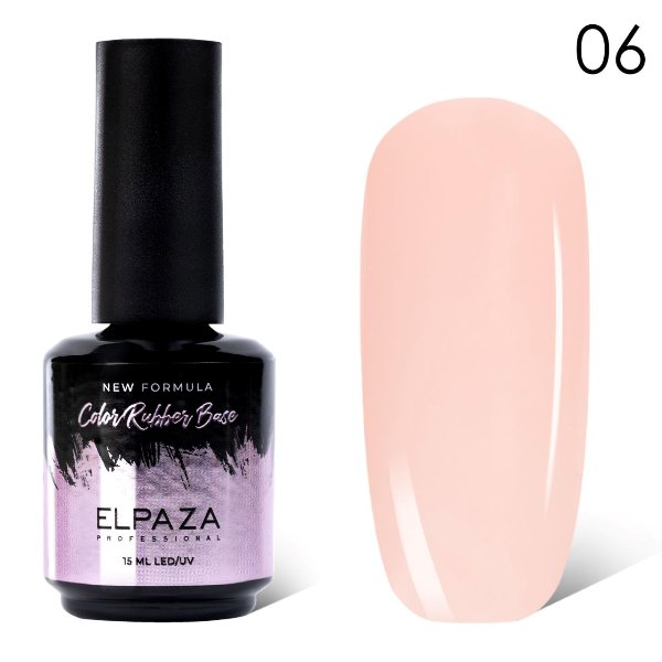 Каучуковая база Elpaza (Эльпаза) Color Rubber Base 06, 15 мл