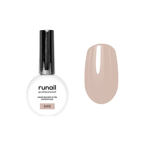 Цветной жидкий UV-гель RuNail (Рунейл) professional 5415, 15 мл