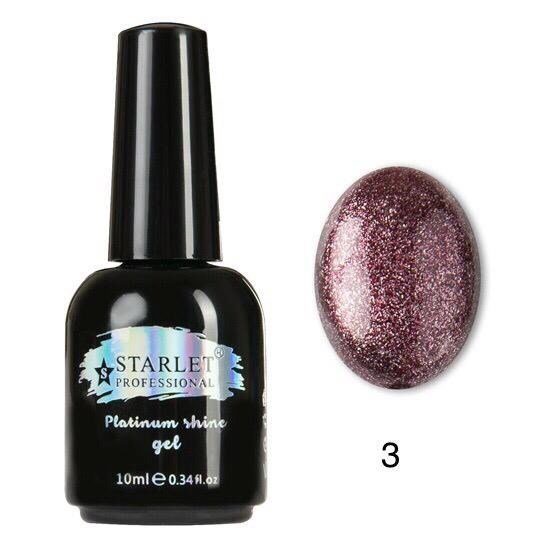 Гель-лак STARLET Professional (Старлет) Platinum Shine Gel 003 серия B, 10 мл