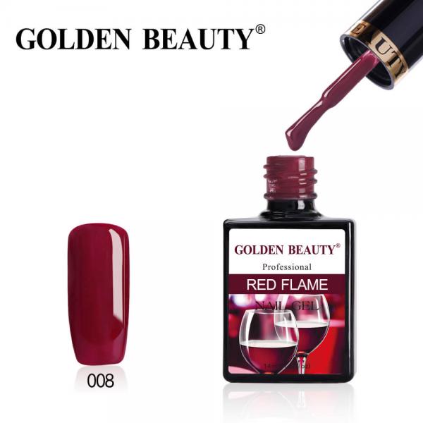 Гель-лак Golden Beauty (Голден Бьюти) Red Flame 08, 14 мл