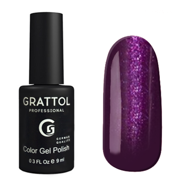 Гель-лак Grattol (Граттол) Classic 092 Shining Plum, 9 мл