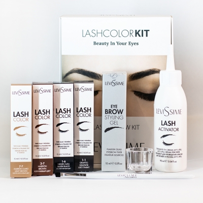 LeviSsime( Левиссиме) Набор для окрашивания бровей Lash Color Kit (8 предметов), 1шт
